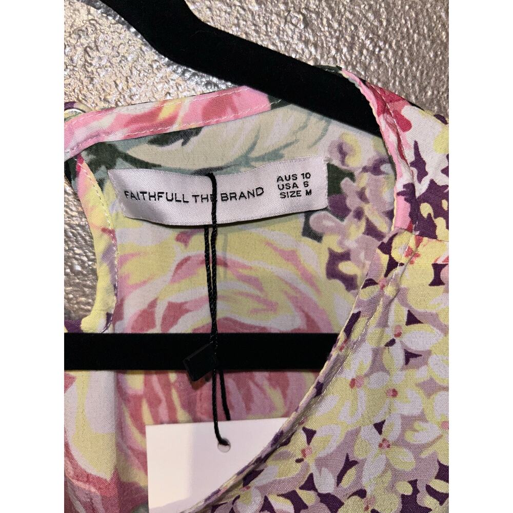 Faithfull The Brand Sidonie Venissa Floral Mini Dress NWT Size 6 Medium Romantic - Picture 11 of 16